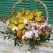 Подарочная корзина с суфле, абрикосами и орхидеями