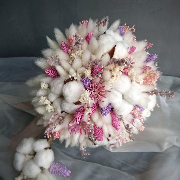 Букет невесты из сухоцветов Нежное облако